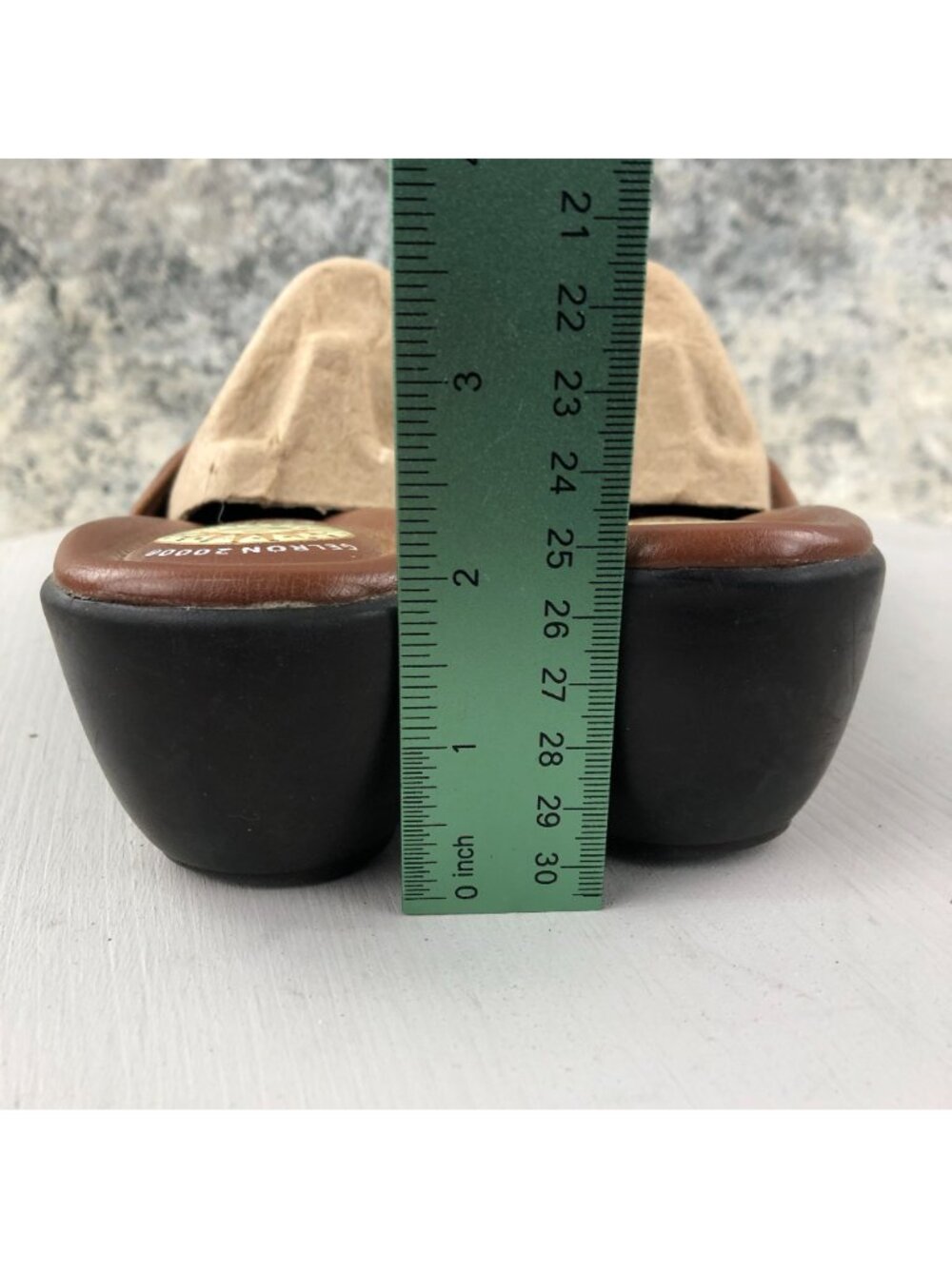Earth Spirit Women's Size 11 Searcy Brown Leather Open Toe Slip On Sandals - Picture 5 of 12